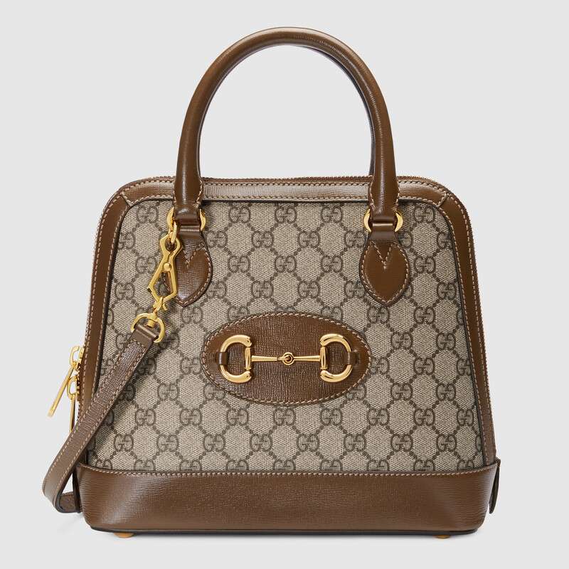 Gucci Horsebit 1955 Small Top Handle Bag Shoulder Bag 621220 Brown